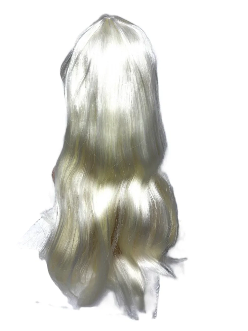 Pony Express 24” Long Platinum Blonde  Straight Wig w/ Bangs  New Old Stock Y2K